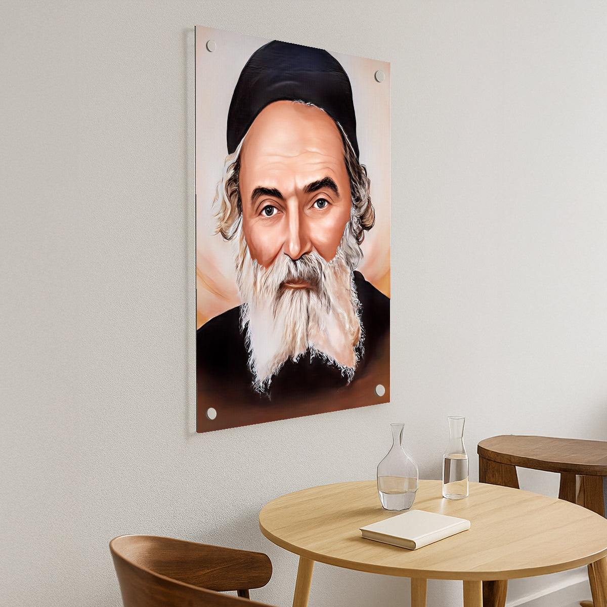 החפץ חיים באור זהוב – תמונות זכוכית