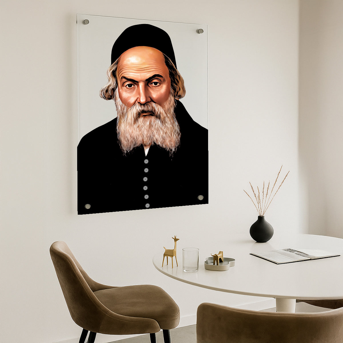 החפץ חיים על רקע לבן – תמונות לבית