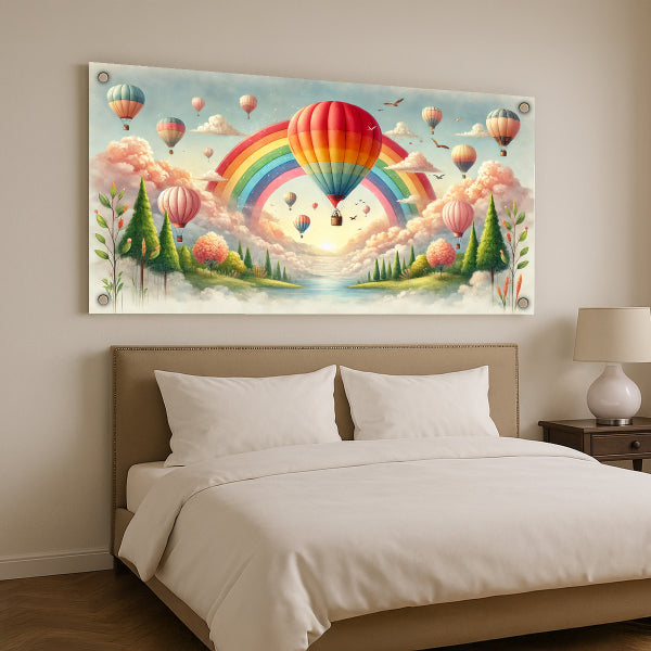 בלוני אוויר צבעוניים – תמונות זכוכית