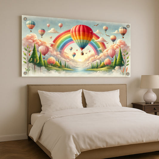 בלוני אוויר צבעוניים – תמונות זכוכית