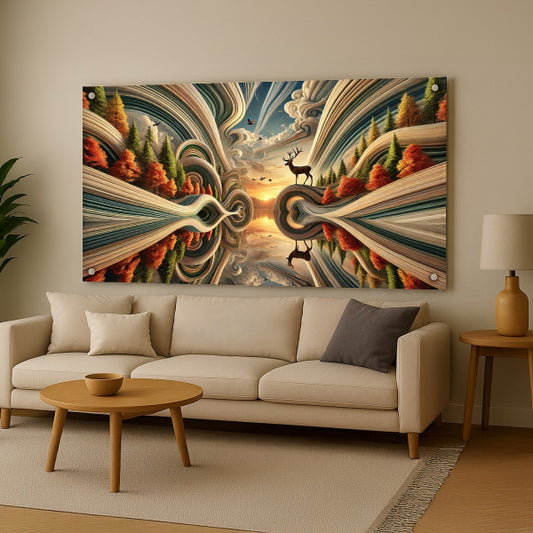 תמונות זכוכית אייל במרחבי טבע מופשטים