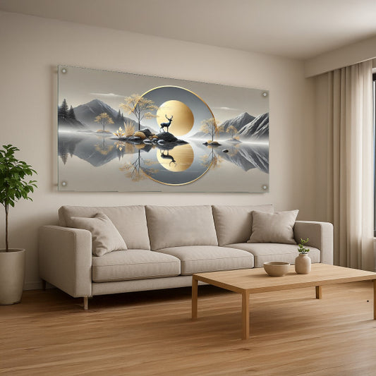 הדפסה על זכוכית אייל מול ירח