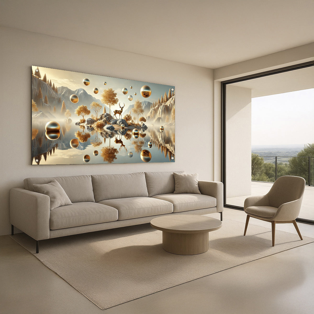 אייל זהוב באגם של שלווה – תמונות לבית