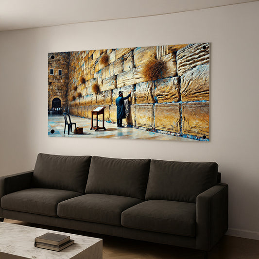 תפילה בכותל המערבי – תמונות זכוכית