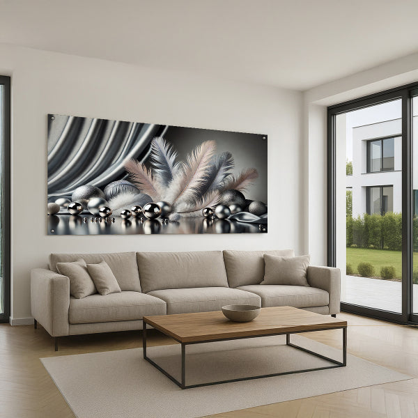 נוצות פלטינה עדינות – תמונות לבית