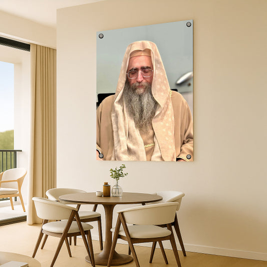 הרב יאשיהו פינטו בגלימה זהובה – תמונות זכוכית לבית