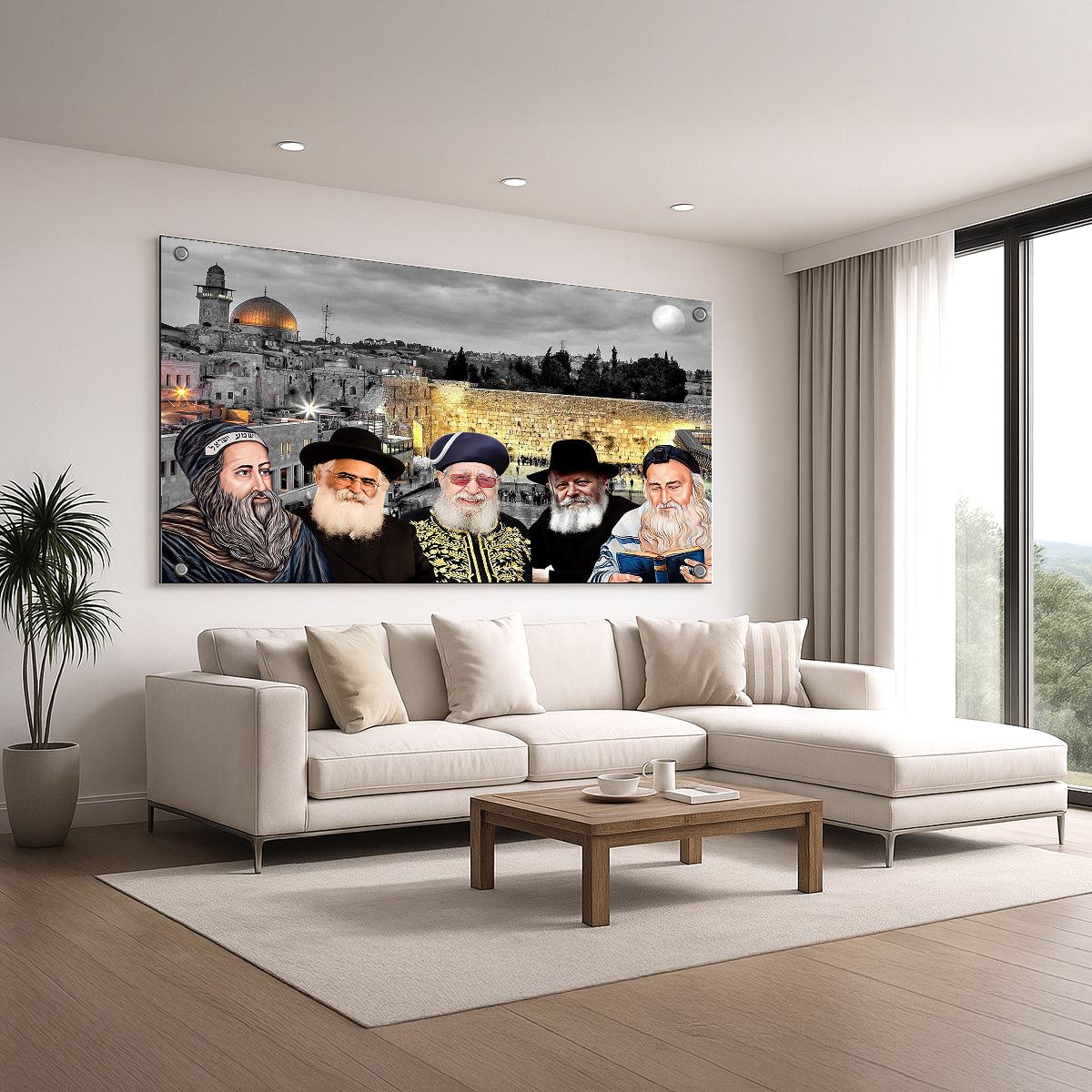 גדולי ישראל מול הכותל – תמונות זכוכית