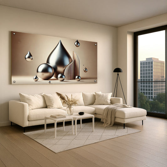 טיפות כסף מבריקות – תמונות זכוכית