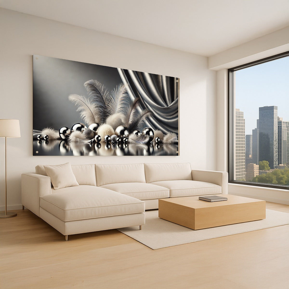 נוצות כסופות והשתקפויות – תמונות לבית