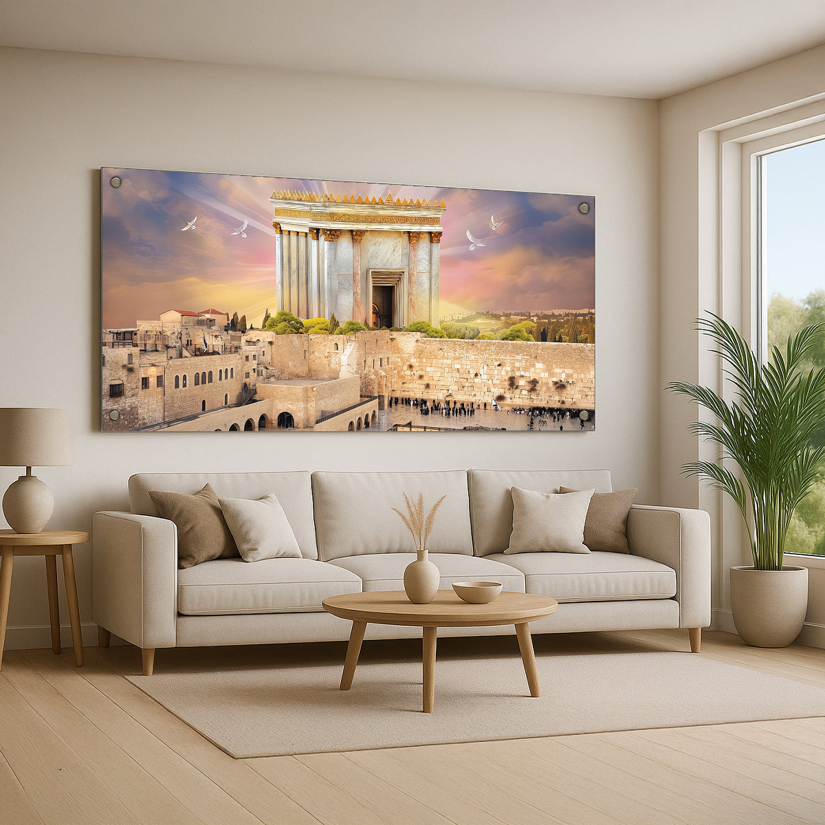 בית המקדש מעל הכותל – תמונות זכוכית יוקרתיות
