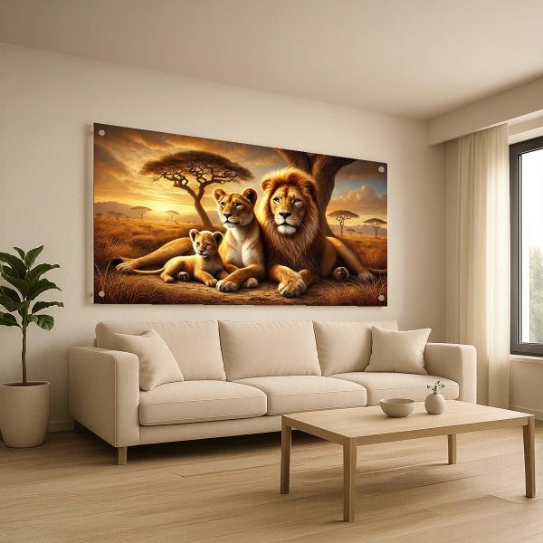 משפחת אריות בספארי – תמונות לבית