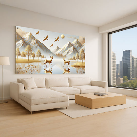 איילים מול הרי זהב – תמונות לבית