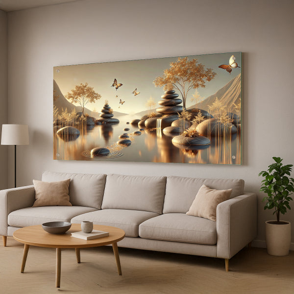 זריחה מוזהבת רגועה – תמונות לבית