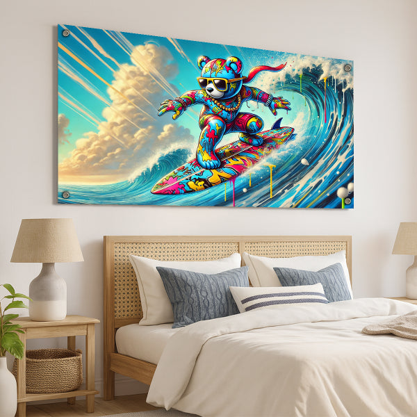 תמונת דוב גולש צבעונית