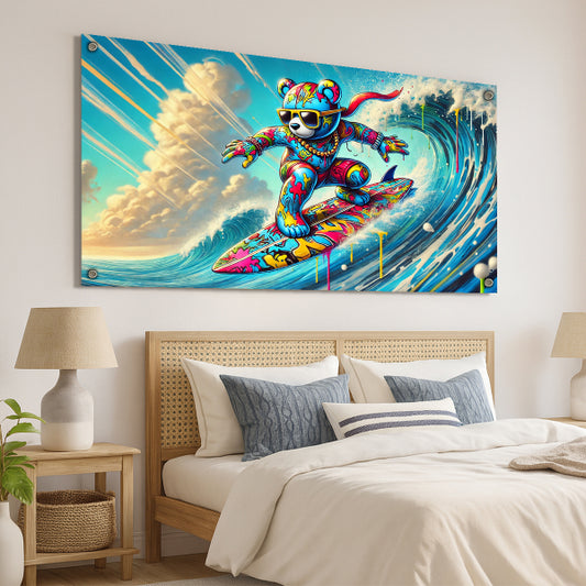 תמונת דוב גולש צבעונית