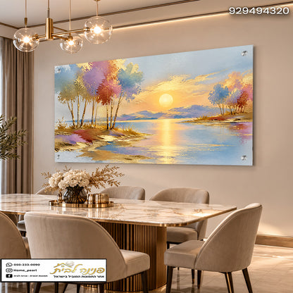עיצוב נוף יפהפה בחדר אוכל מודרני