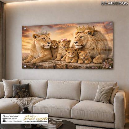 עיצוב lions למשקף שלווה בסלון מודרני