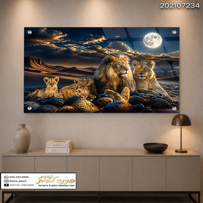 עיצוב של משפחת Lions בחדר מודרני עם תמונות נוי