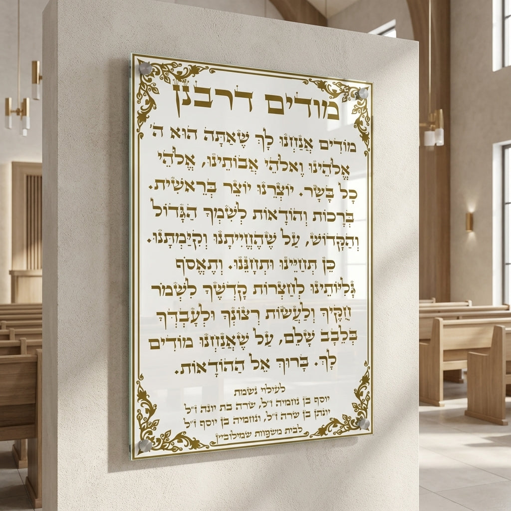 מודים דרבנן זהב בעיטור יוקרתי