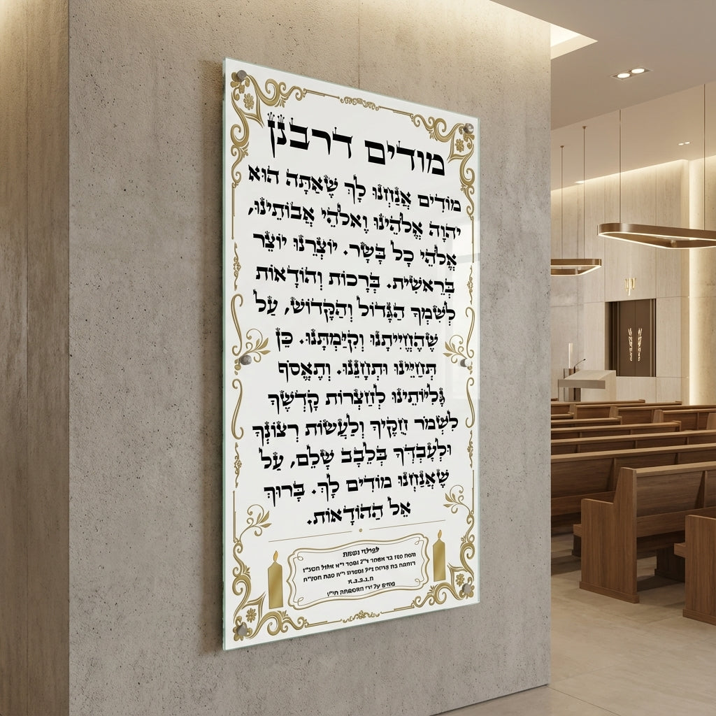 מודים דרבנן בעיטורי זהב יוקרתיים