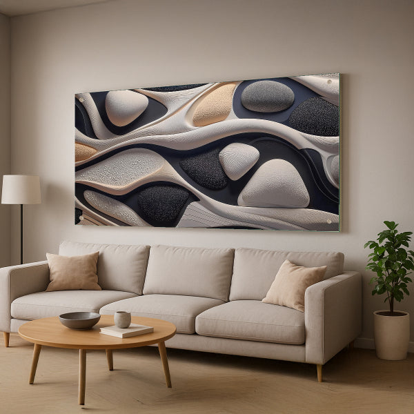 תמונת זכוכית אבנים טבעיות מודרנית