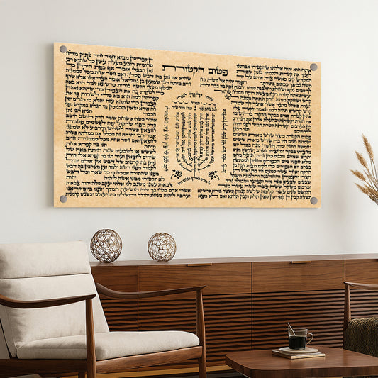 פיטום הקטורת קלף עתיק – תמונות זכוכית לבית