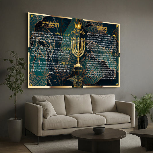 פיטום הקטורת מנורה זהב וכתר – תמונות לבית