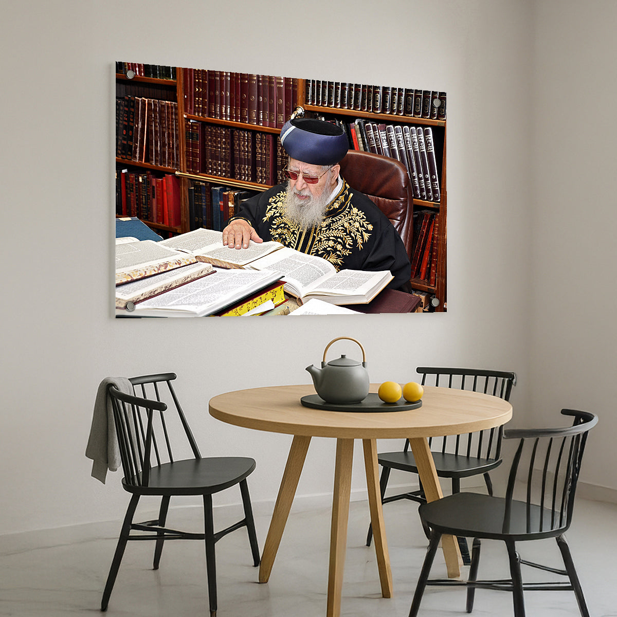 הרב עובדיה בלימוד תורה – תמונות זכוכית
