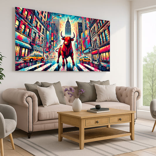 שור אדום ברחובות ניו יורק - תמונות לבית