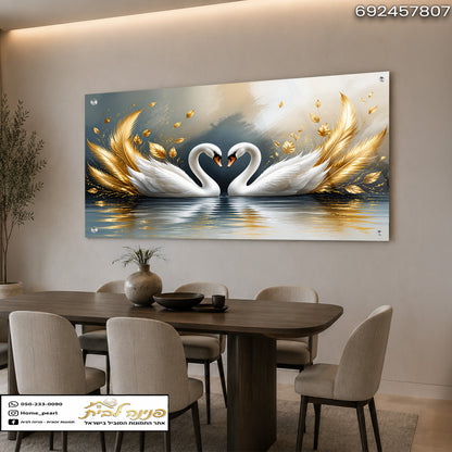 עיצוב יפהפה של ברווזים בחלל אוכל
