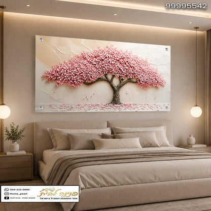 תמונה של עץ בעיצוב מרהיב בחדר שינה